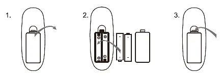 Batteriewechsel der Fernbedienung