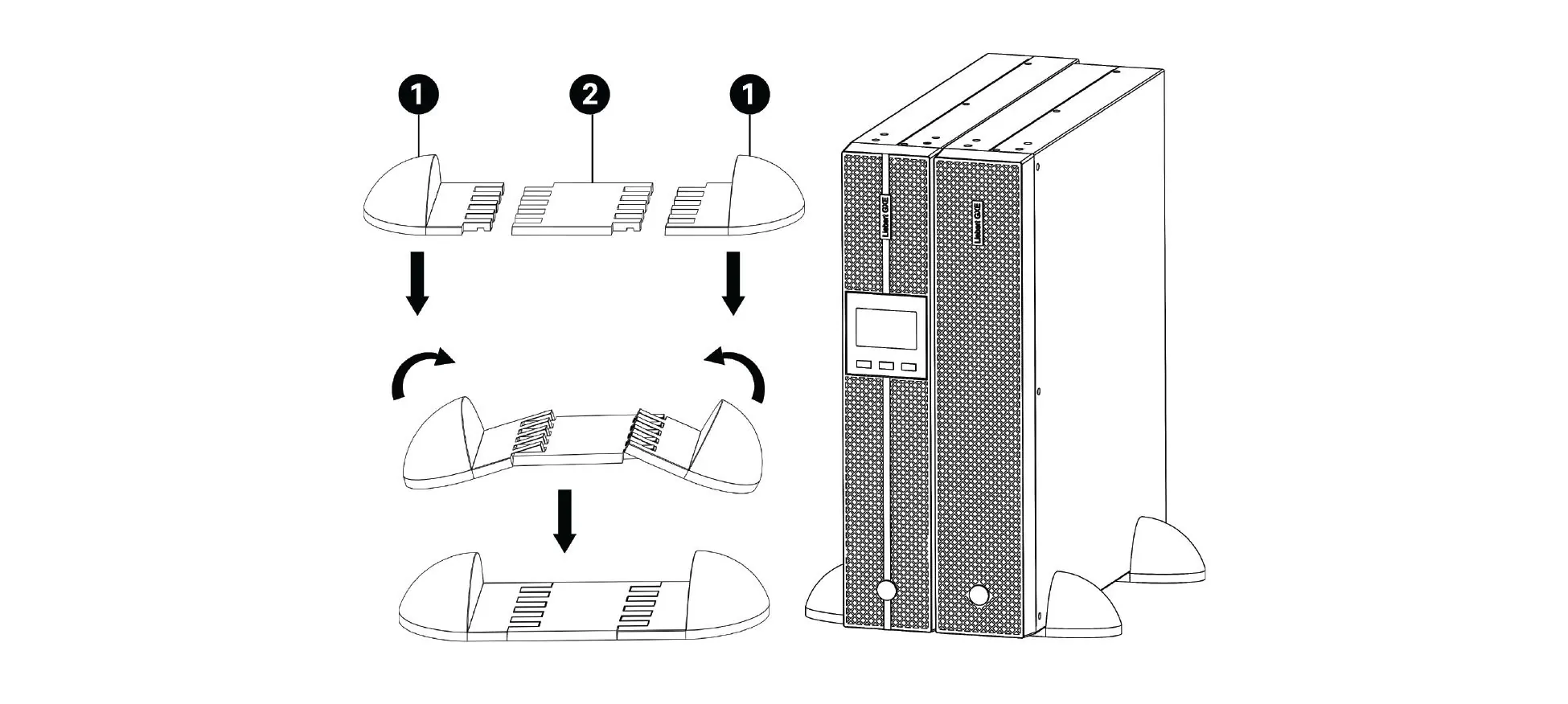 Tower-Montage der USV