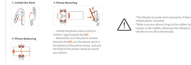 Schritte zur Montage des Smartphones