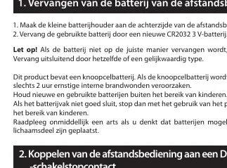 Batteriewechsel: Öffnen des Batteriefachs und Einsetzen der CR2032-Batterie.