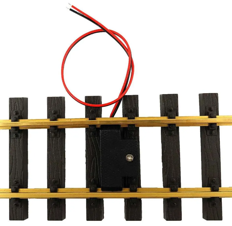 Anschluss am Digitalgleis und Position des Reed-Sensors