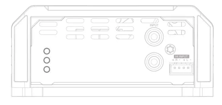 Gain-Regler und CLIP-LED Anzeige