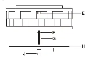 Montage des Glases und des Endstücks (Fig. 2)