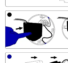 Montage des Moduls in die Wanddose