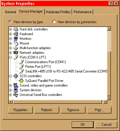 Geräte-Manager nach erfolgreicher Installation