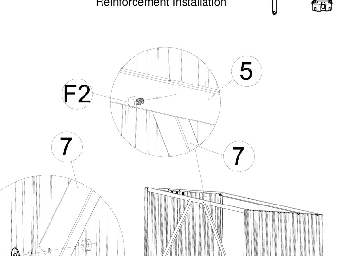 Verstärkungs-Installation