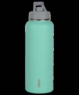 D Cor 1.1L Flip Active Edelstahl-Trinkflasche (mint)