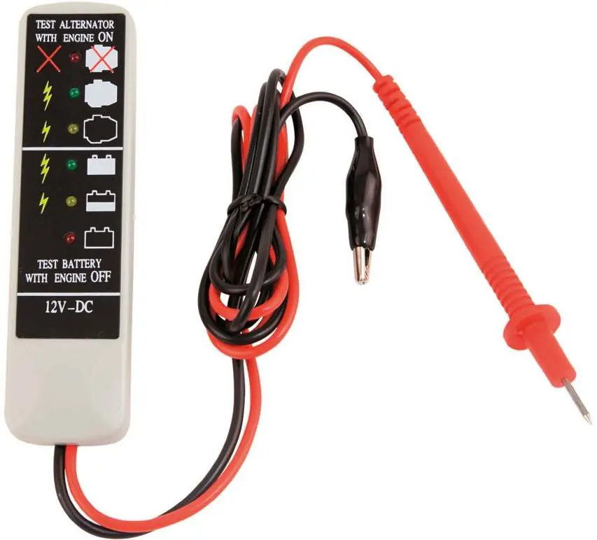 CLAS OE 0035BL Lasttester mit LED-Anzeige und Prüfspitzen