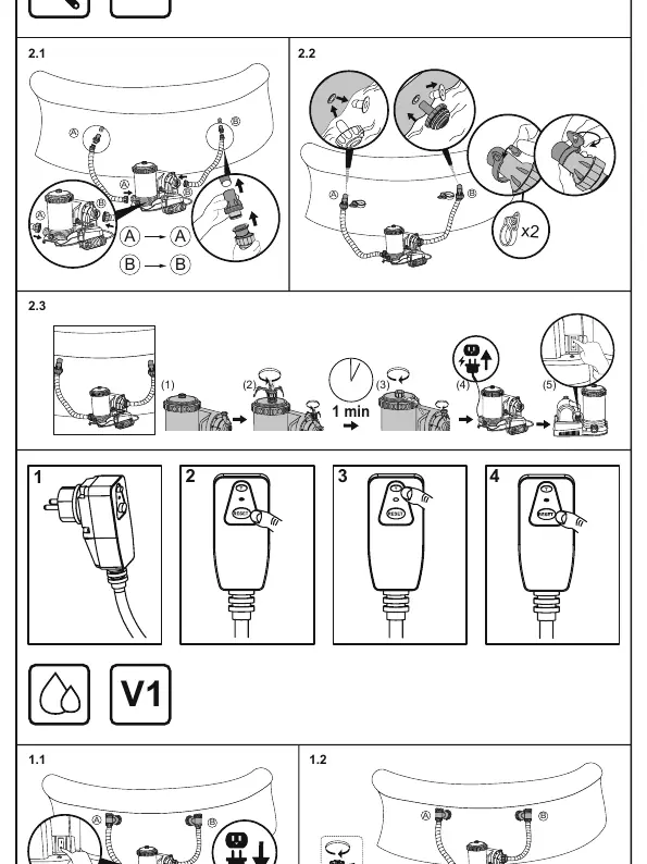 Installationsschritte V2 und RCD-Test