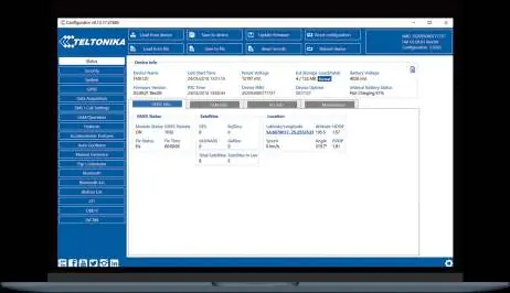 Teltonika Configurator Oberfläche