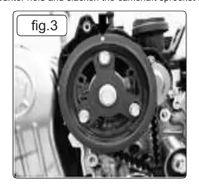 Fig. 3: Ausrichtung des Nockenwellenrads