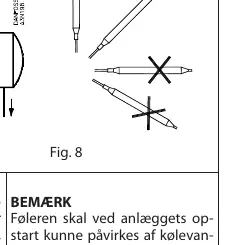 Einbaulage des kleinen Sensors