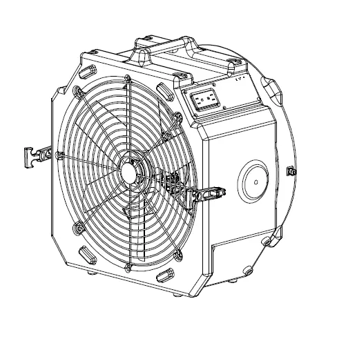 Global Industrial 1/2HP Axial Air Mover