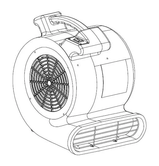 Global Industrial 1/2HP Air Mover