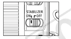 Bildstabilisator-Schalter