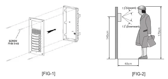 Installationsschritte und Montagehöhe