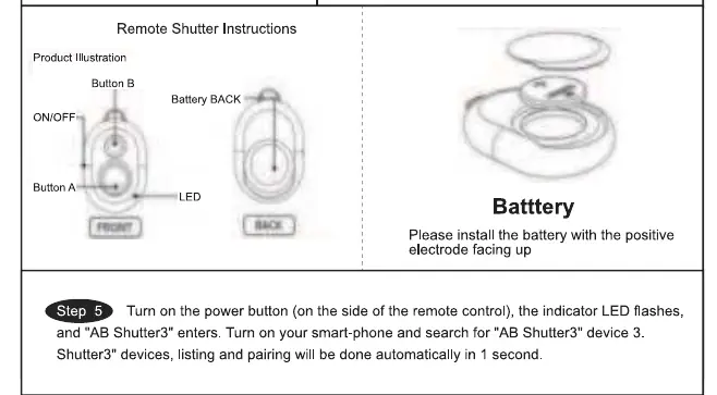Anleitung zur Bluetooth-Fernbedienung
