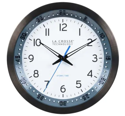 La Crosse Technology 10-Inch Atomic Analog Wall Clock