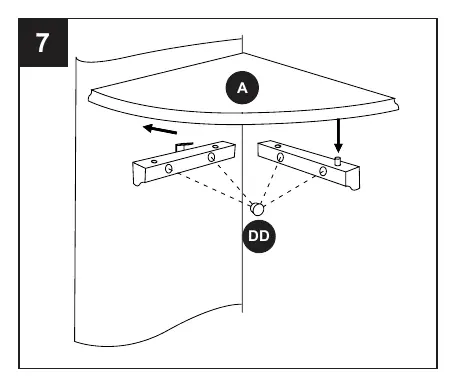 Schritt 7: Finales Anbringen des Regals
