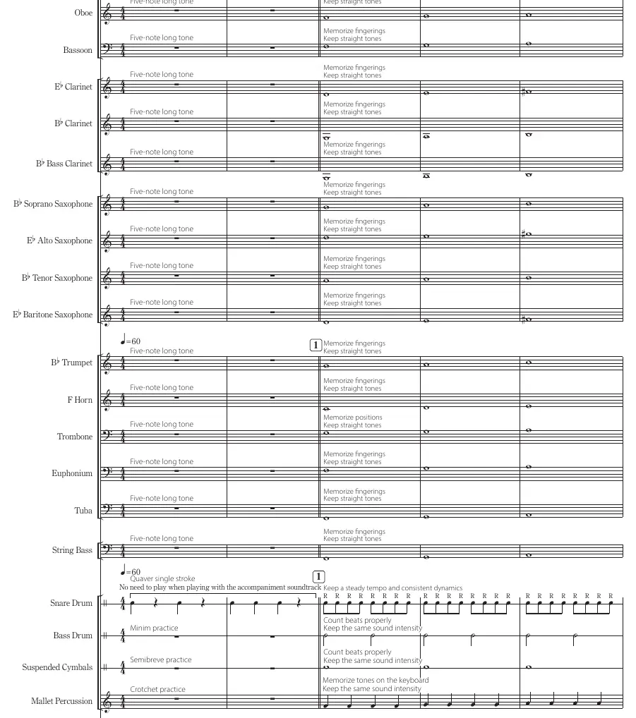Übung No. 2: Fünf-Ton-Übungen