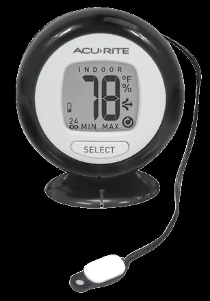 Vorderseite des Thermometers mit Display-Elementen