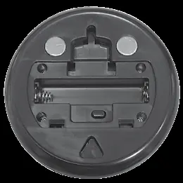 Rückseite des Geräts mit Batteriefach
