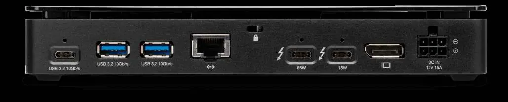 OWC Thunderbolt Pro Dock Rückansicht