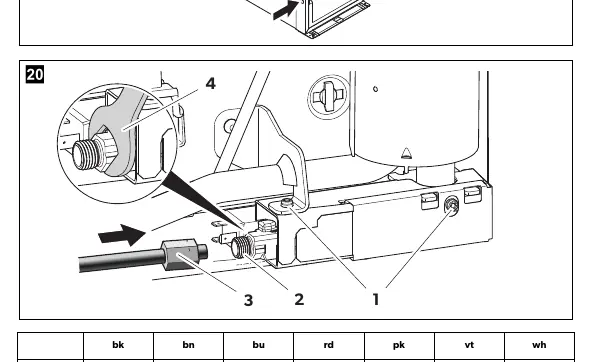 Gasanschlussdetails
