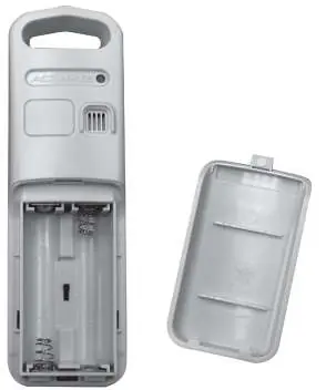 Ansicht des Batteriefachs und des A-B-C-Schalters