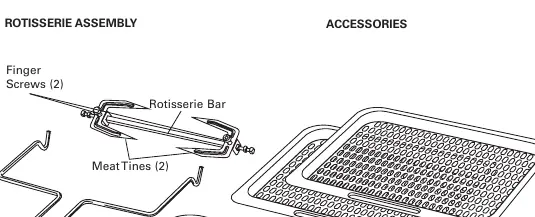 Rotisserie-Zubehör und Racks