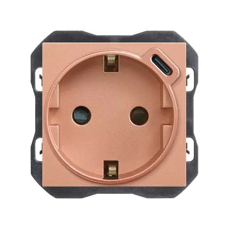 Simon 270 Schuko-Steckdose mit USB-C