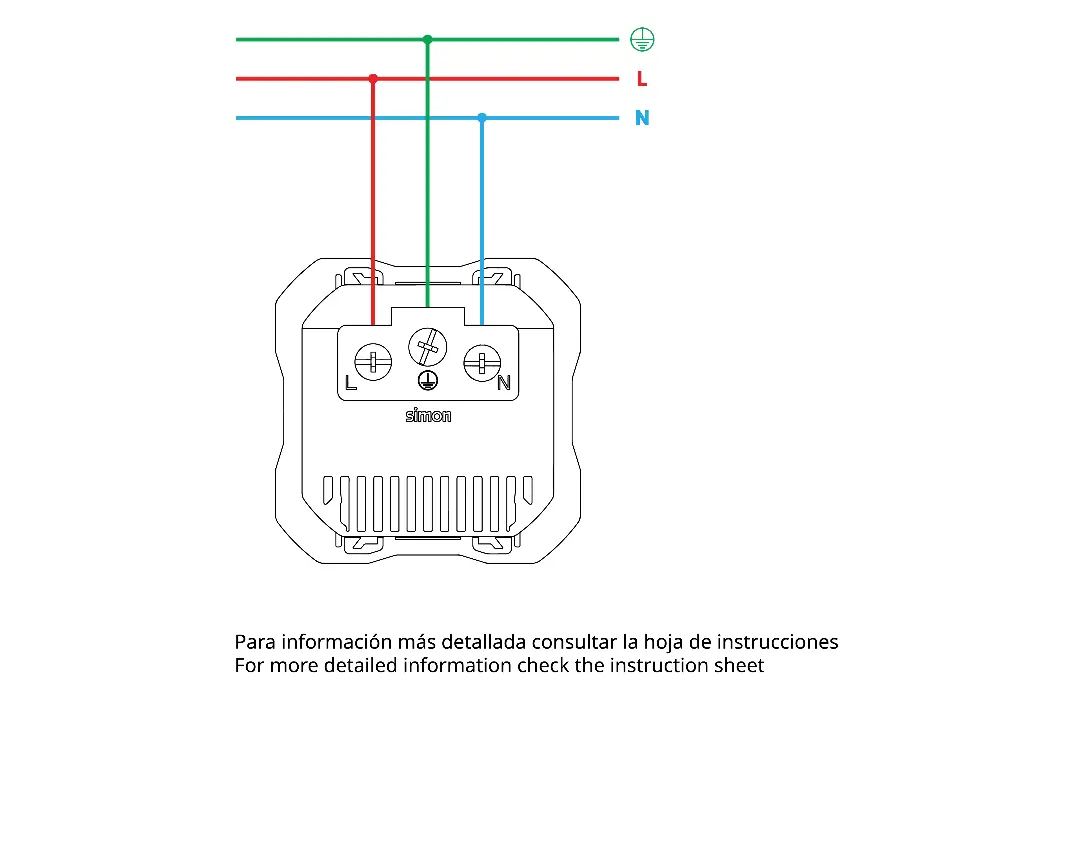 Schaltplan für den elektrischen Anschluss