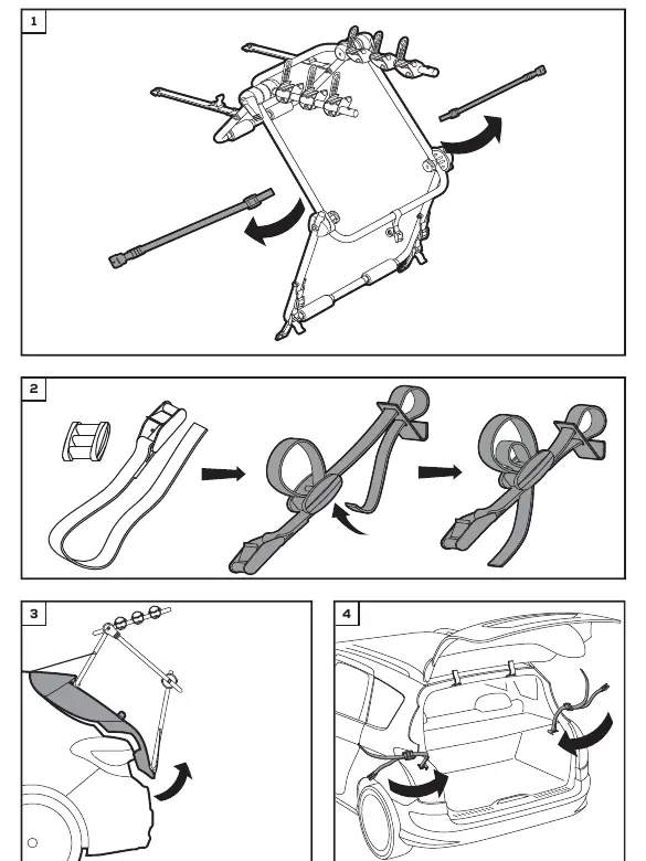 Verwendung der seitlichen Gurte (C1)
