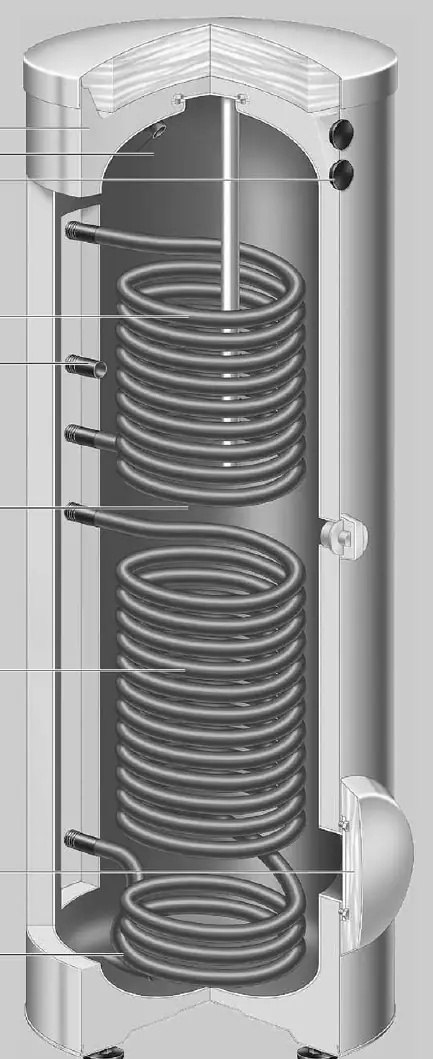 Querschnitt des Vitocell 100-B Speichers