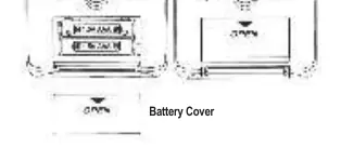 Rückseite des Geräts mit Batteriefach, Magneten und Aufhängevorrichtung