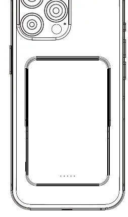 Platzierung des iPhones auf der Powerbank