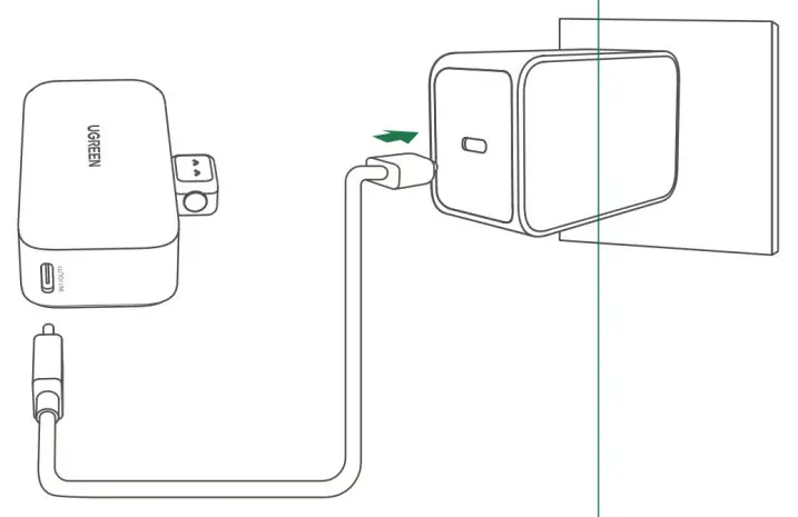 Aufladen der Powerbank