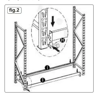 Fig. 2: Einsetzen der Querträger