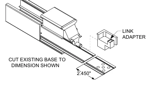Installation des Adapters und Vorbereitung der Basis
