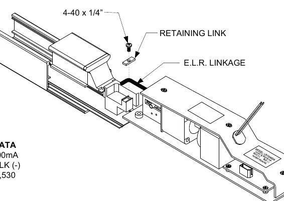 Installation des E.L.R.-Gestänges