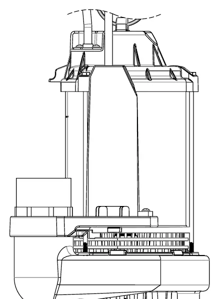 Diagramm der Tauchpumpe