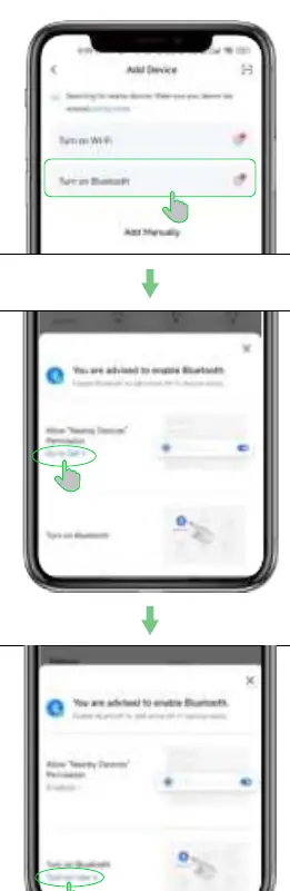 Aktivierung der Bluetooth-Berechtigungen.