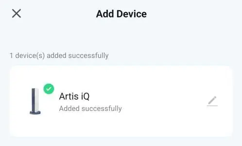 Einstellungsmenü in der App