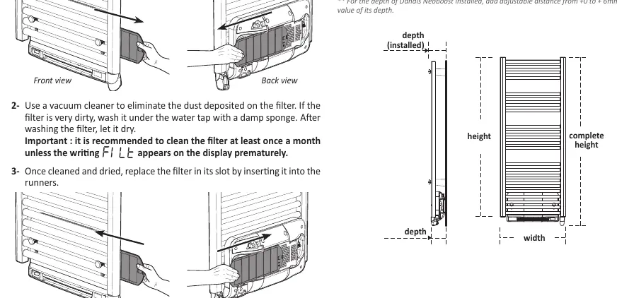 Reinigung des Staubfilters