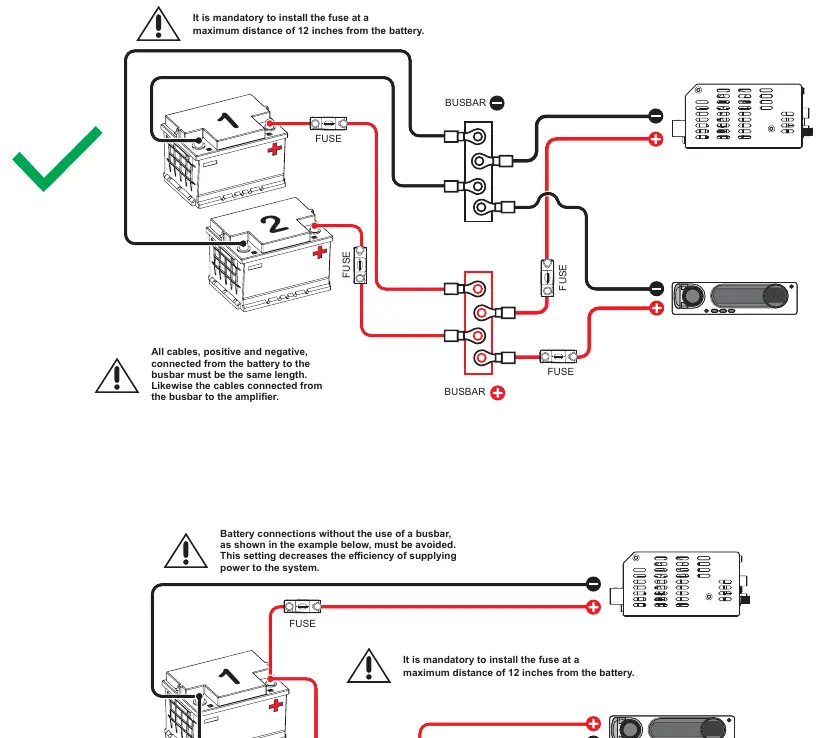 Batterieanschlussdiagramm