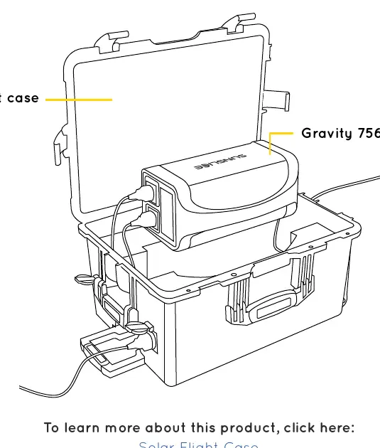 Optionales Flight Case für den Schutz des Geräts