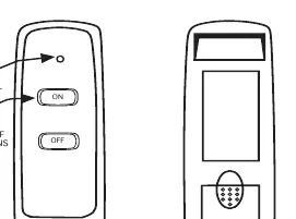 Sender-Tasten und Batteriefach
