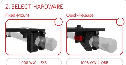 Hardware-Optionen: Fixed-Mount und Quick-Release