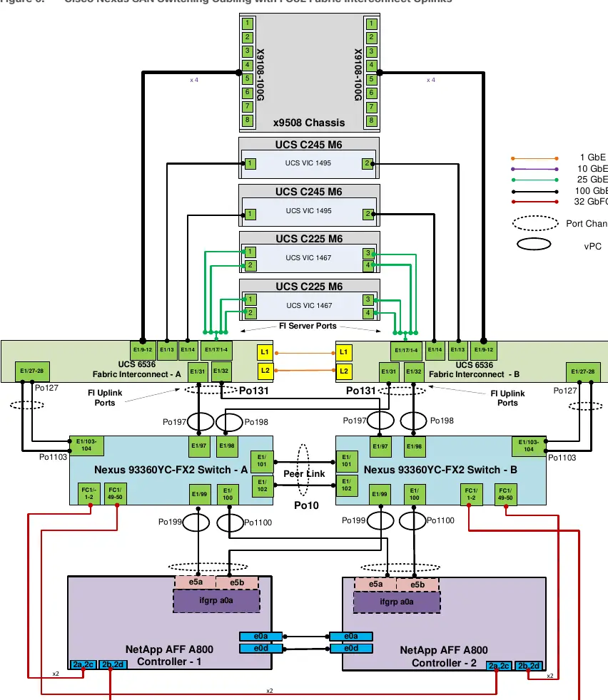 Cisco Nexus SAN Switching Verkabelung