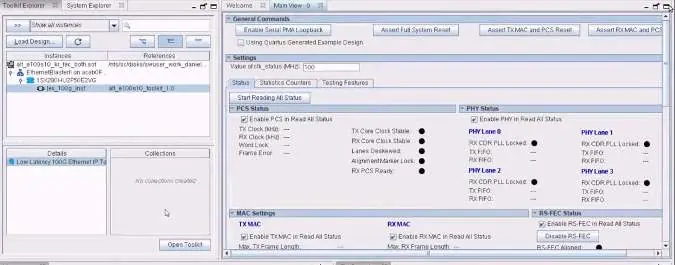Ethernet Toolkit Explorer Ansicht